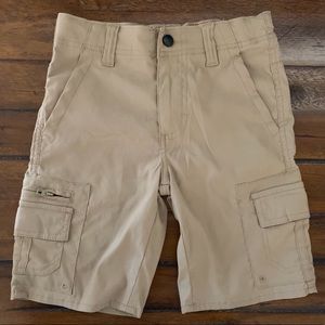 Boys Khaki outdoor cargo shorts